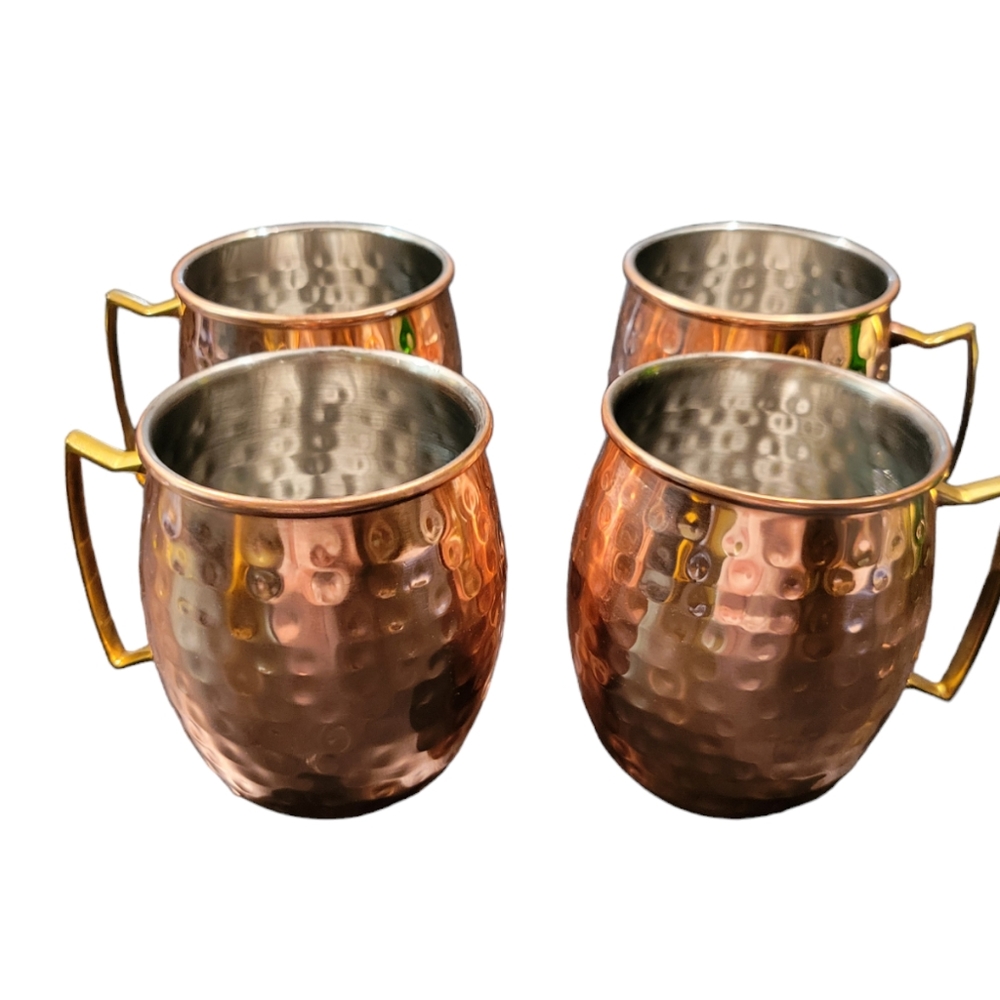 Moscow Mule Mugs Hammered Copper Mugs - Picture 1 of 6